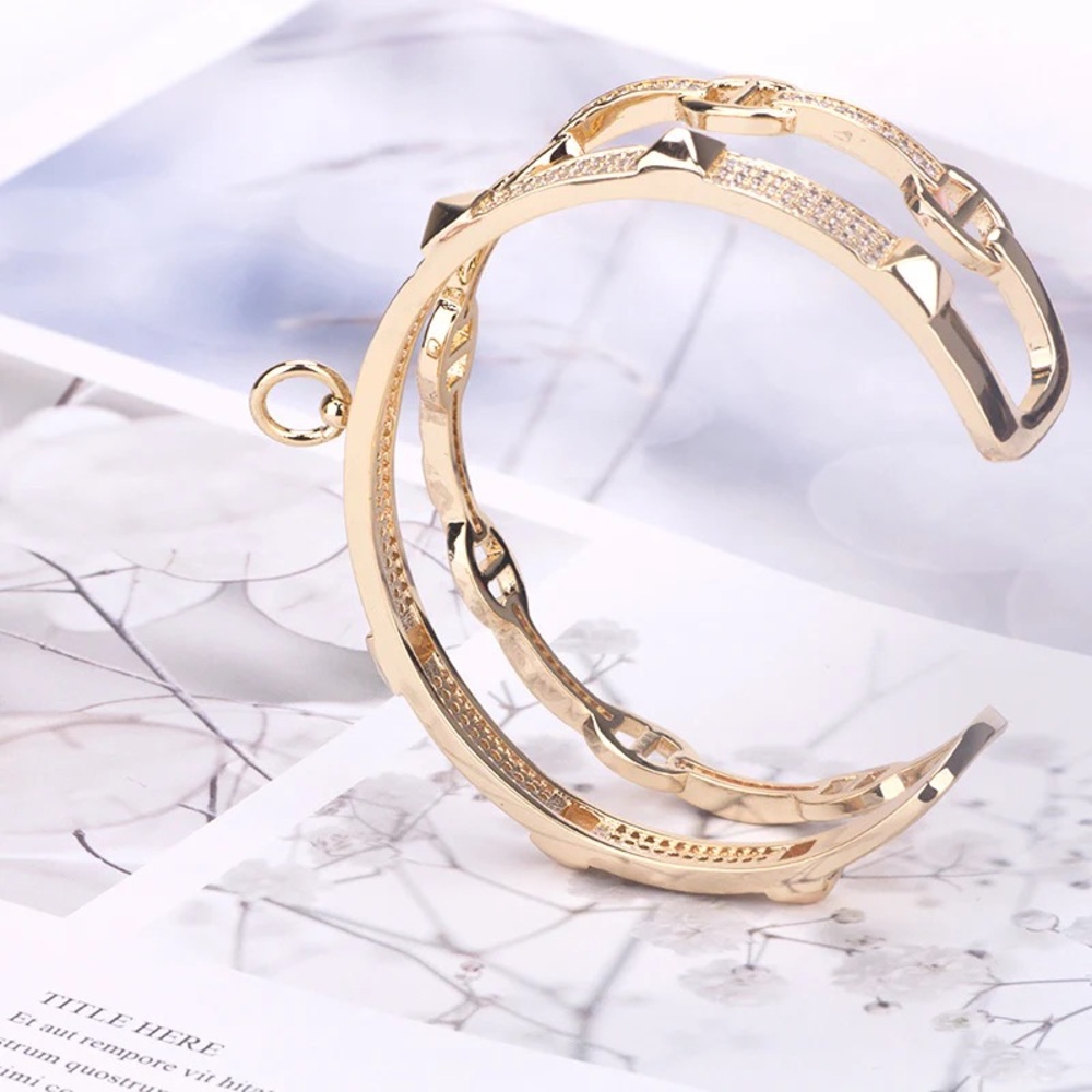 Double the Bling Bangle - Assorted Colors - Picture 6 of 9